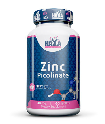 HAYA LABS Zinc Picolinate 30 mg | Цинк пиколинат 60 капсули