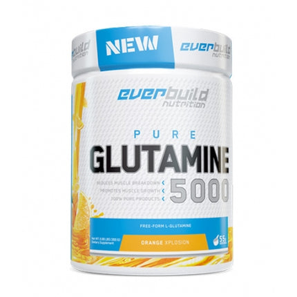 EVERBUILD Glutamine 5000 - Oвкусен | Л-Глутамин в най-чиста форма