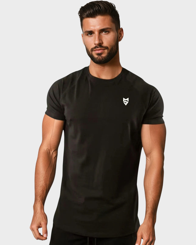 Мъжка Спортна Тениска 6648 - Черен