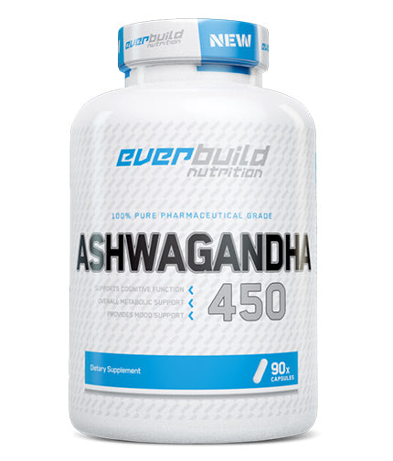 EVERBUILD Ashwagandha 450 mg | Ашваганда - Край на стреса и безпокойството | 90 капсули