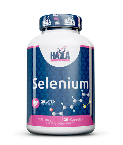 HAYA LABS Selenium / Chelated - Yeast Free/ 100 mcg | Хелатиран Селен без мая 120 капсули