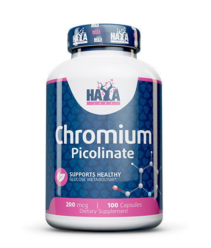 HAYA LABS Chromium Picolinate 200 mcg| Хром пиколинат 100 капсули