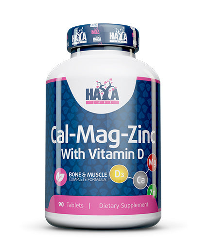 HAYA LABS Calcium Magnesium & Zinc with Vitamin D | 90 табл. | Ефективно Усвояване