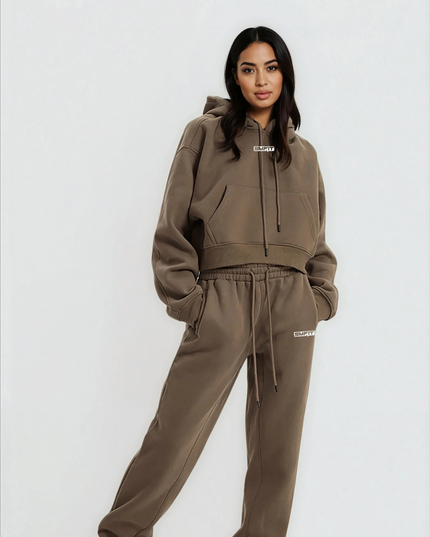 ПРЕДПРОДАЖБА: Анцуг Everyday, Долнище - Памук и Полиестер - Мока Мус (Кафяв) | Премиум серия SMFit - Наличен от 05.01