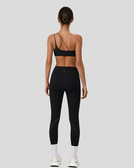 Клин Стил с V-образна Талия - Черен