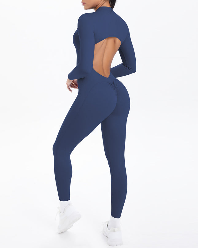 Безшевен Гащеризон Блясък - Цял - Син | Премиум серия SMFit