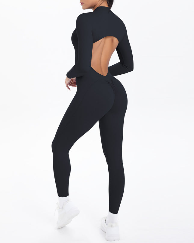 Безшевен Гащеризон Блясък - Цял - Черен | Премиум серия SMFit