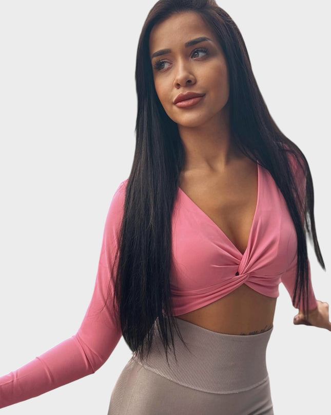 Блуза Прегърни Ме, с подплънки - Розов