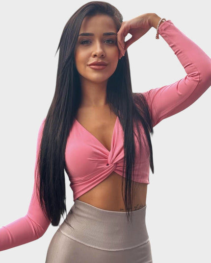 Блуза Прегърни Ме, с подплънки - Розов