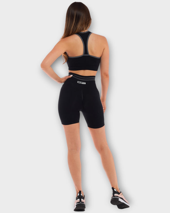 Бюстие Empower, с подплънки - Черен | Делукс серия SMFit