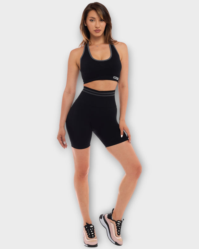 Бюстие Empower, с подплънки - Черен | Делукс серия SMFit