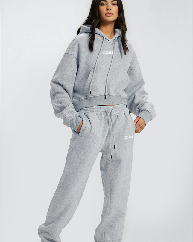ПРЕДПРОДАЖБА: Анцуг Everyday, Долнище - Памук и Полиестер - Сив | Премиум серия SMFit - Наличен от 05.01