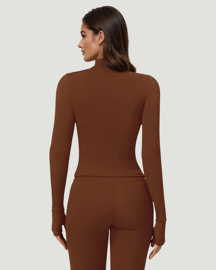 Горнище Perfect Shape - Кафяв