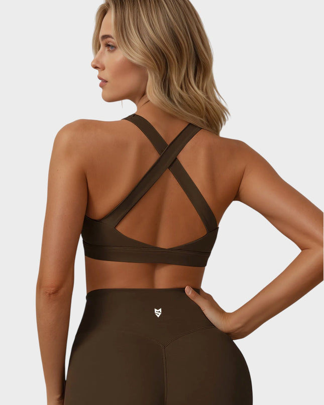 Бюстие Париж - Кафяв