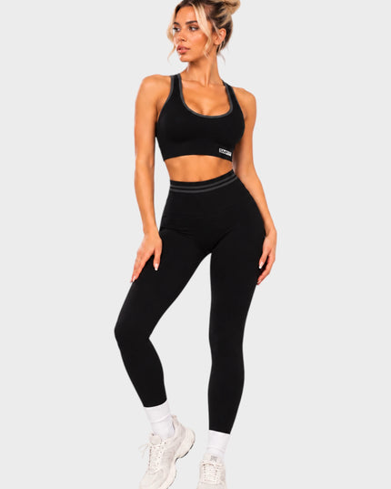 Бюстие Empower, с подплънки - Черен | Делукс серия SMFit