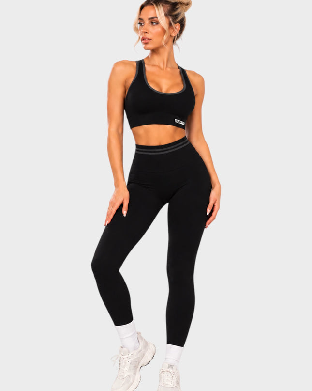 Бюстие Empower, с подплънки - Черен | Делукс серия SMFit