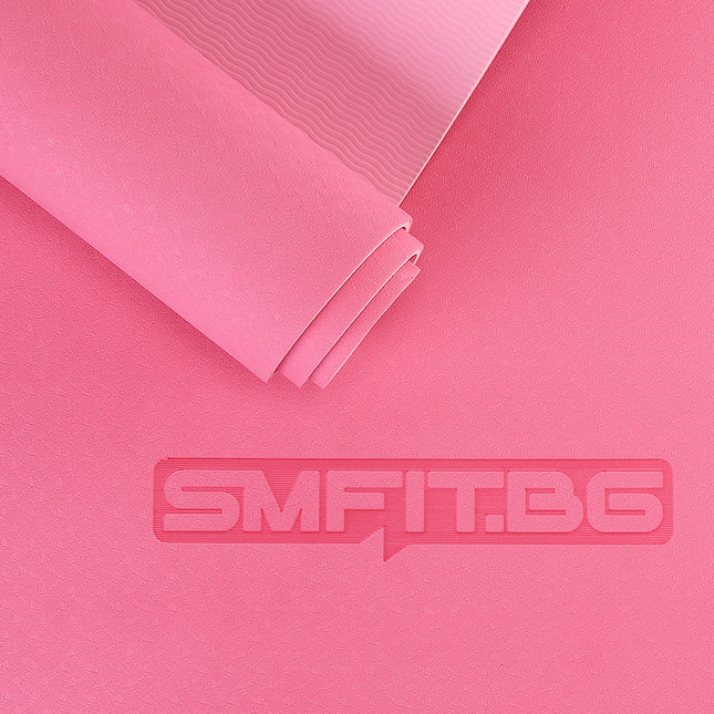 Комфортна Постелка за Упражнения - Нехлъзгаща се за Йога, Пилатес, Гимнастика, Фитнес, Аеробика - Антибактериална | Премиум серия SMFit