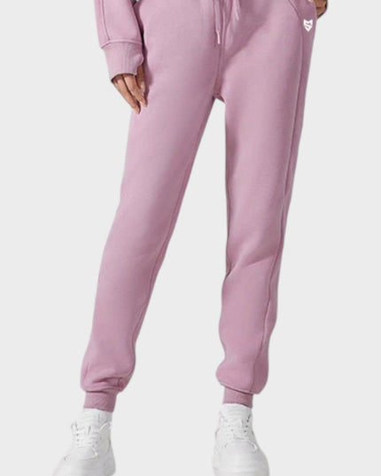 ПРЕДПРОДАЖБА: Анцуг с подплата, Спортно Долнище - Over Size - Розов - Налично от 10.12