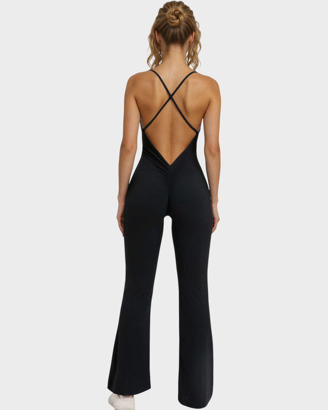 [ПРЕДПРОДАЖБА] Гащеризон с Висока Талия - Scrunch Bum и Широк Крачол | Strong x Feminine [Наличен от 15.03]