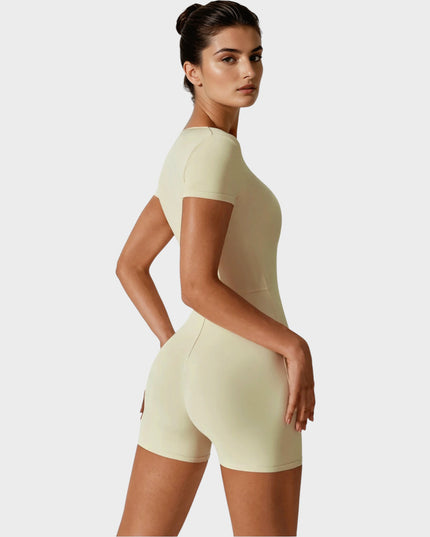 Безшевен Гащеризон Стела - Къс - Бял (екрю) | Strong x Feminine