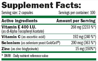 AMIX Vitamin E 400 I.U. + Селен / 200 Caps. | Здрава Кожа и Коса.