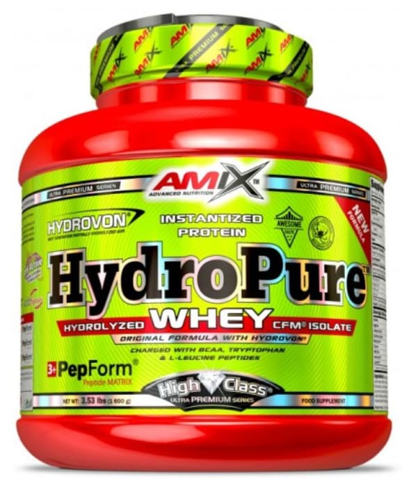 AMIX HydroPure Whey Суроватъчен Протеин - 1.6kg | Насърчава покачването на мускулна маса