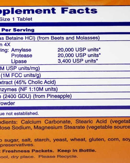 NOW Foods Super Enzymes | Храносмилателни ензими.