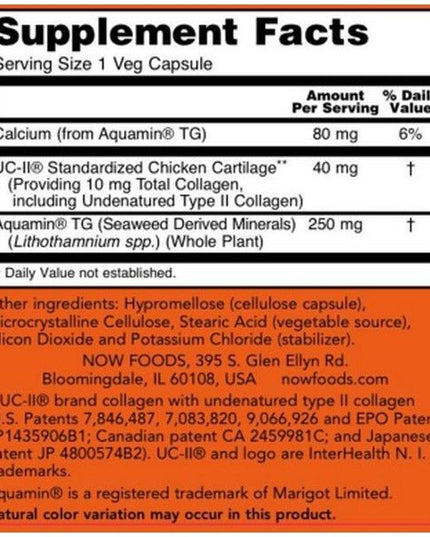 Now Натурален Колаген Тип 2 | 40 мг - 60 капсули.
