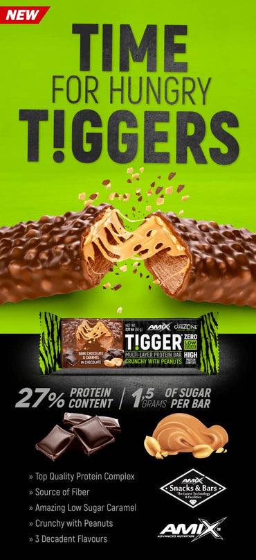 Протеинов Бар TIGGER® Zero Bar AMIX 20 барчета x 60 грама.