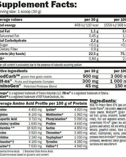 AMIX VEGEfiit PROTEIN | Растителен Протеин 720 гр.