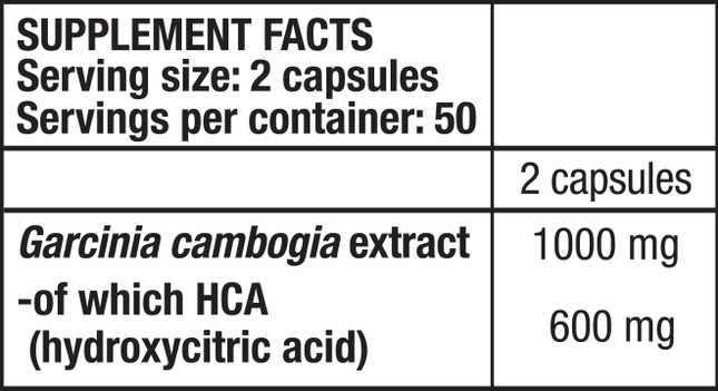 BIOTECH USA HCA Гарциния Камбоджа 100 капсули (50 приема) | Eфективен и естествен регулатор на излишно тегло.