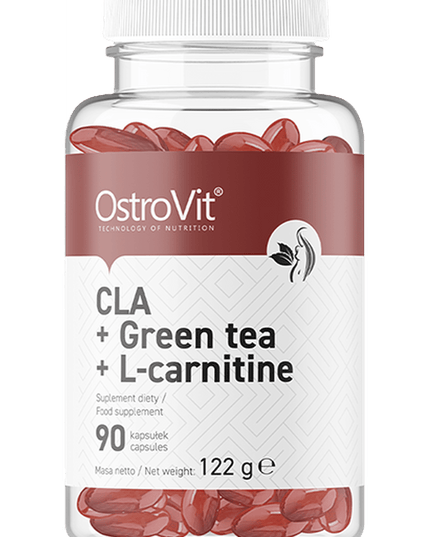 OSTROVIT - КЛА + Зелен чай + Л-карнитин - 90 капсули (CLA, Green Tea, L-Carnitine)