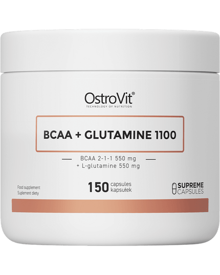 OstroVit BCAA + Glutamine 1100 | 150 капсули, 30 Дози